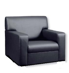 Кресло для отдыха 940*750*880 мм Кожзам (Черный)