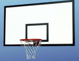 Щит баскетбольный тренировочный 1800*1000 мм  (1 щит, 1 кольцо, 1 сетка) без фермы