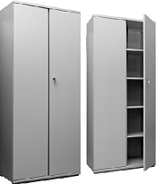 Шкаф металлический для одежды двухсекционный металл 0,6 мм  800*400*1800 мм металл (Серый)