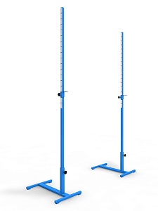 Стойка для прыжков в высоту h-2,2м (комплект 2шт) металл (Синий)