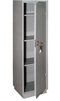 Шкаф-сейф металлический односекционный с замком 430*385*625 мм металл (Серый) мод. 480