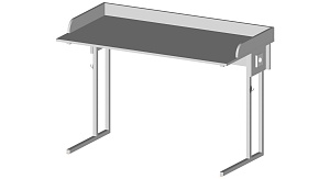 Комплект ученический лабораторный физический 1200*600*640/760 мм (стол 2-х местный и 2 стула)