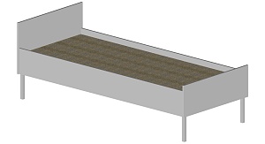 Кровать палатная 1900*700*575 мм