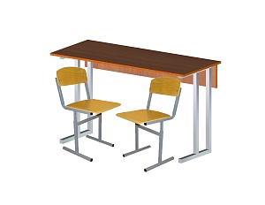 Комплект ученический двухместный (стол и два стула)