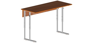 Комплект ученический двухместный стол 1200*500*640 мм, 2 стула