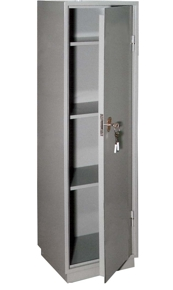 Шкаф-сейф металлический односекционный с замком 430*385*625 мм металл (Серый) мод. 480