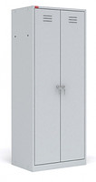 Шкаф металлический двухсекционный 600*500*1860 мм металл 0,6 м (Серый)