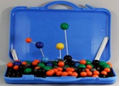 Набор моделей атомов для составления моделей молекул со стержнями (100-деталей)
