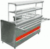 Прилавок холодильный ПВВ ( Н)- 70КМ-03-НШ ( откр., полка, подсв-ка,) 1500*705/1030*1240 мм, 0.5кВт