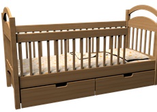 Кровать для детей ДЦП 1700*700*900 мм