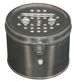 Коробка стерилизационная круглая с фильтром КФ-3