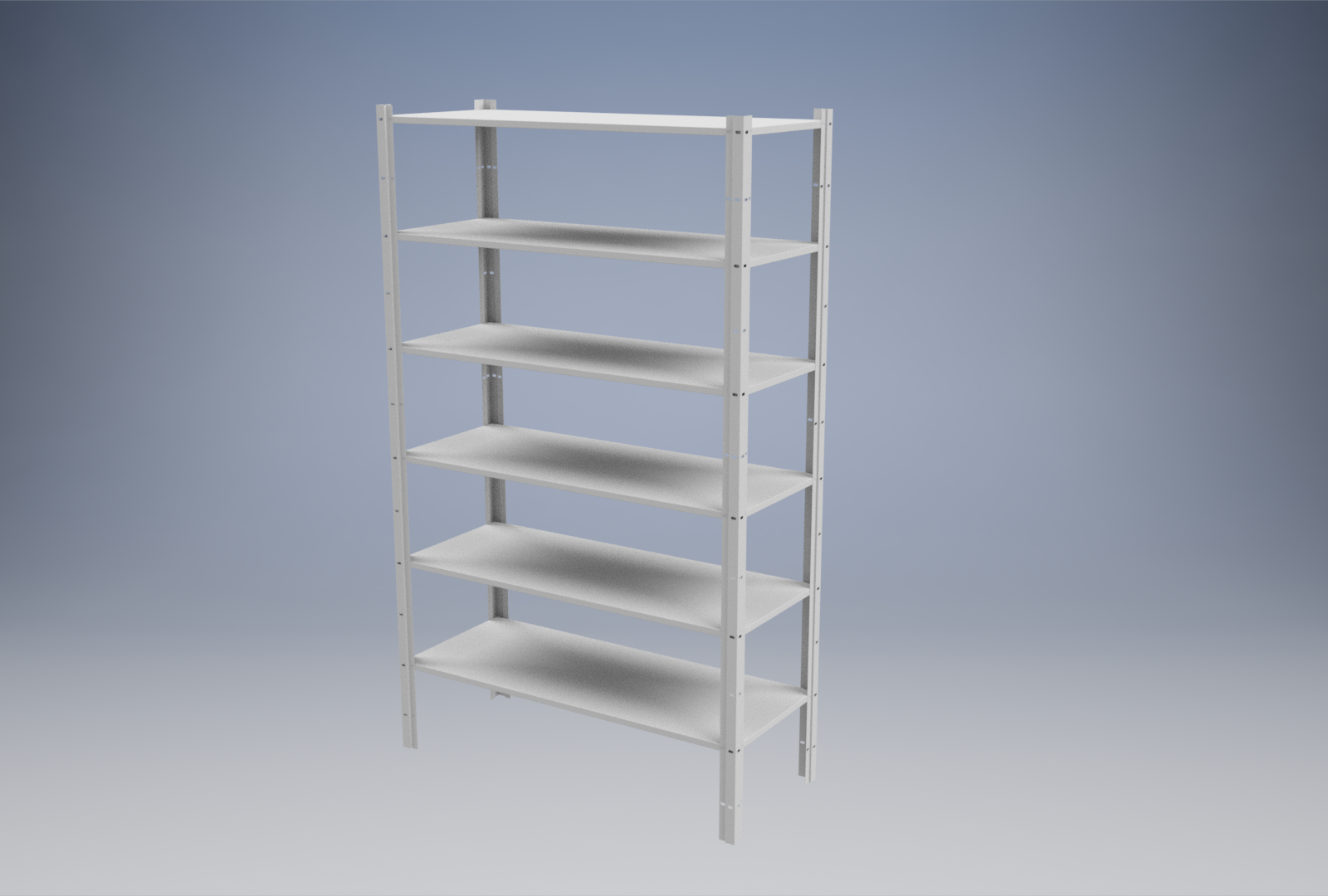 Стеллаж сборно-разборный (6 полок) 1500*600*2400 мм