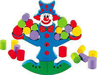Развивающая игрушка "Клоун-балансир" - учит счету,понятием больше-меньше,легче-тяжелее