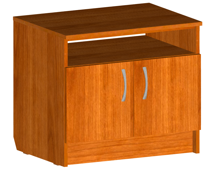 Тумба под телевизор 640*450*561 мм ЛДСП (Орех 53 утолщенка)