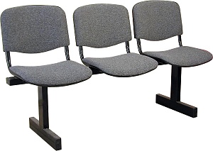 Кресло для актового зала (изо) 3-х секционные (не складируемое,без подлокотников)