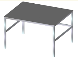 Стол подставка для токарно-винторезного станка 1000*600*800 мм