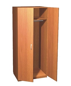 Шкаф для одежды персонала  600*450*1950  мм ЛДСП (Дуб Млечный)