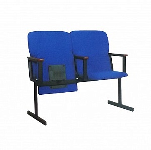 Кресло для актового зала (Дафне) 4-х секционные (складируемое,с подлокотниками)