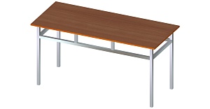Стол обеденный 1200*650*750 мм м/к (Серый), ЛДСП (Дезира светлая)