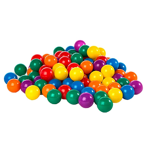 Набор шаров разного цвета в сетке 100шт