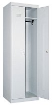 Шкаф для раздевалки 2-х секционный (металл 0,6 мм) 813*500*1830 мм металл (Серый)