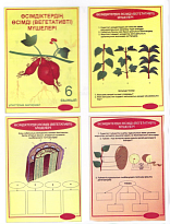 Папка-комплект "Өсімдіктердің өсімді (вегетативті) мүшелері" 6-сын.  (ф.А4, 20 шт., на каз.яз.)