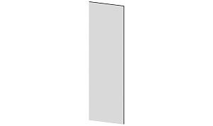 Зеркало для зала левое на щите 590*20*2025  мм (ЛДСП белый)